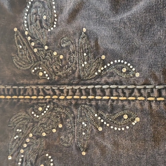 Vintage Ethyl Long Embellished Corduroy Jacket - Picture 3 of 8